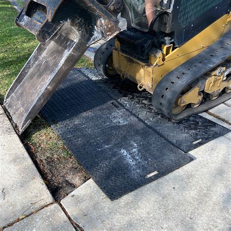 tarp to drive skid steer|4x8 skid steer mat.